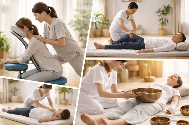 массаж с одеждой